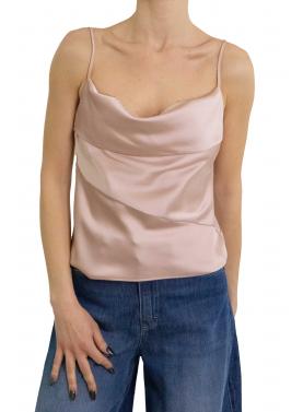 Top con scollo a cascata e spalline sottili Imperial